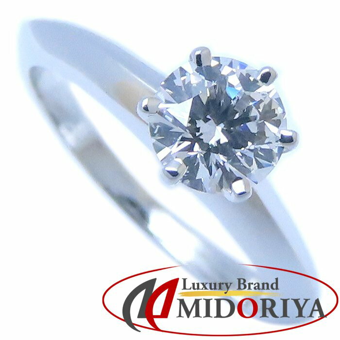 TIFFANY&Co. ティファニー ソリティア リング 指輪 一粒ダイヤモンド0.56ct 8号 ソリテール Pt950プラチナ レディース /294438【中古】【BJ】