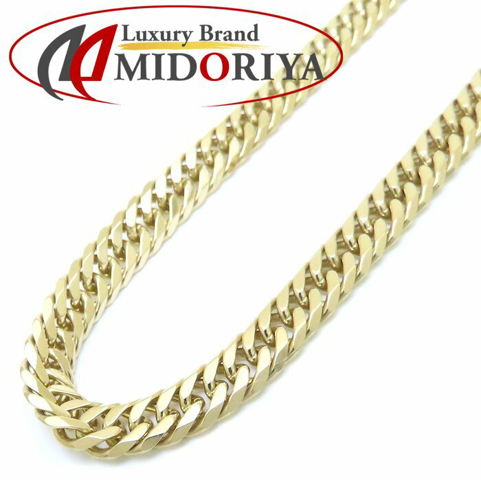 喜平ネックレス K18YG イエローゴールド メンズ 6面 ダブル 61cm 70.5g/76334【中古】【FJ】