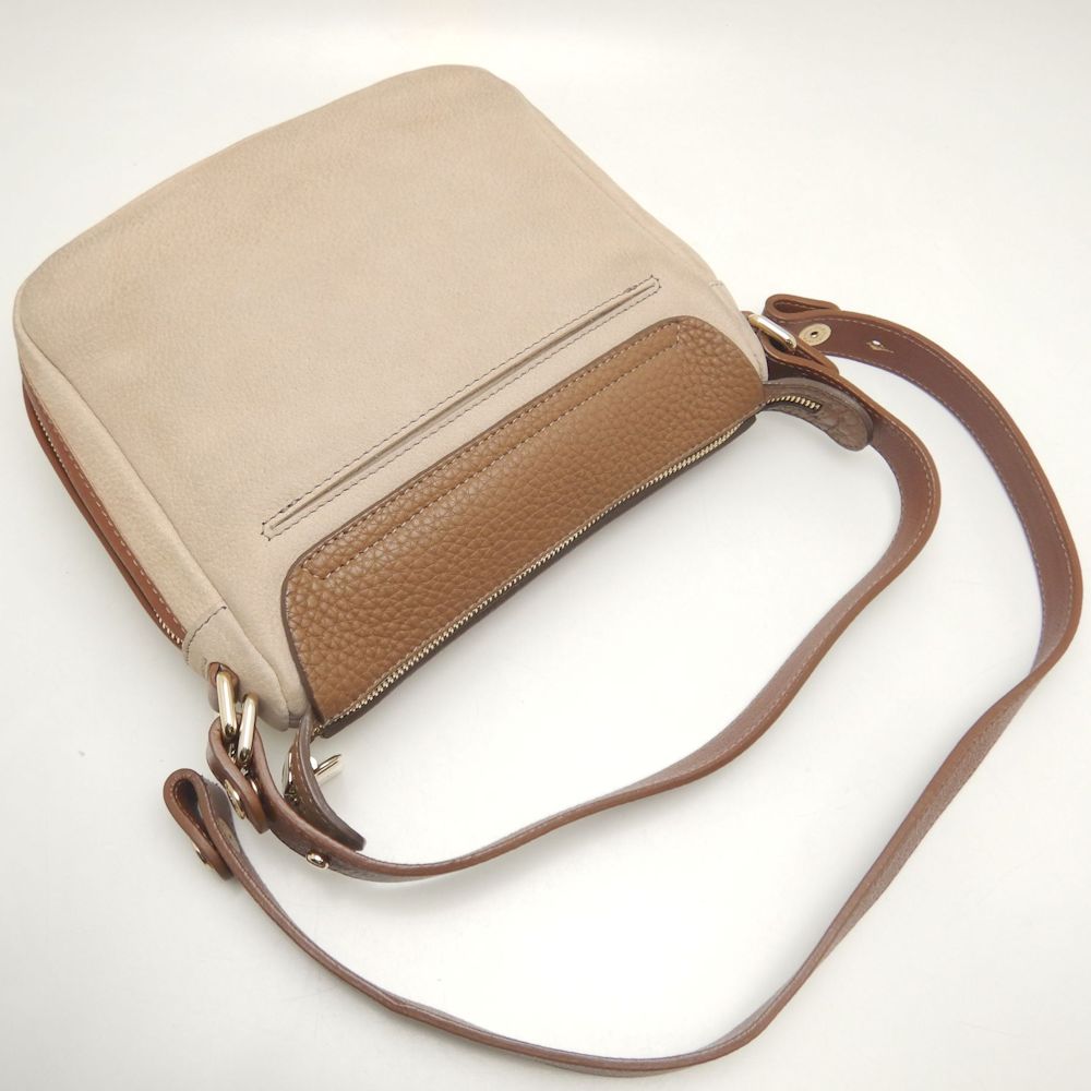 Furla フルラ エキスパンダブル F5478 ショルダーバッグ レザー ブラウン レディース /253329【中古】