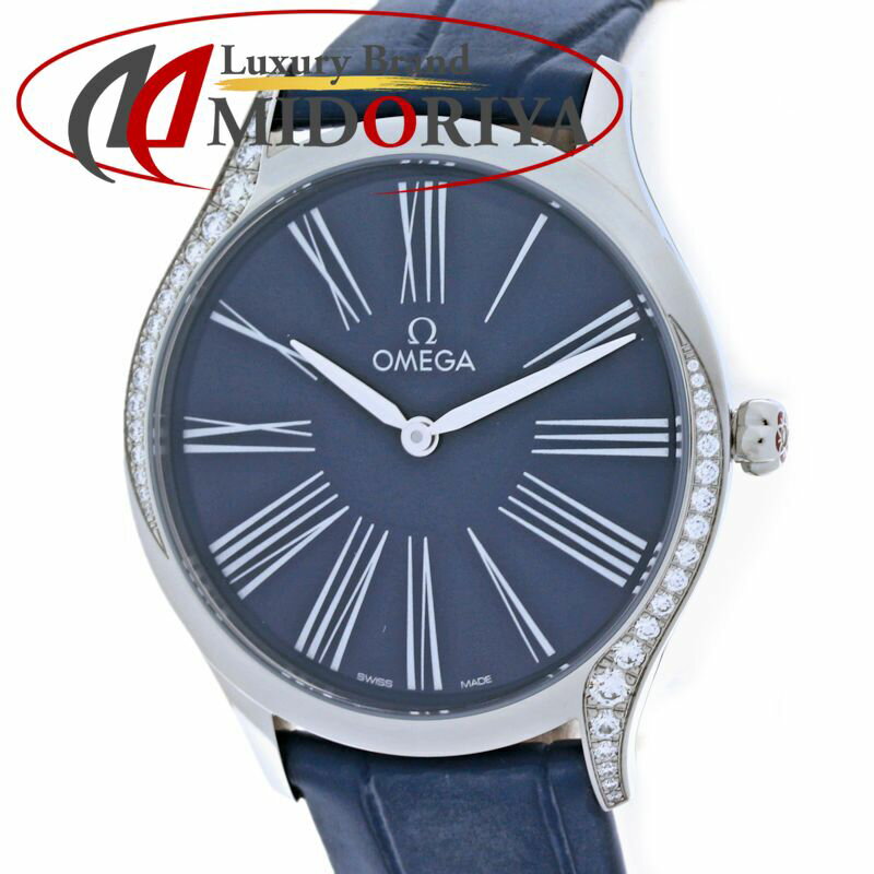 Other - OMEGA オメガ デヴィル トレゾア ダイヤベゼル 428.18.36.60.03.001 【2025年購入/磨き済/電池交換済】【中古】腕時計 レディース ステンレススチールxアリゲーター /40346