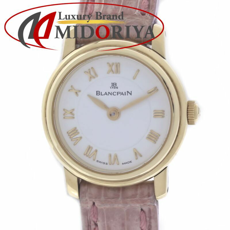 Blancpain - Blancpain ブランパン レディバード B0061-1418-65【磨き済】【中古】腕時計 レディース K18YG イエローゴールドxアリゲーター /40347