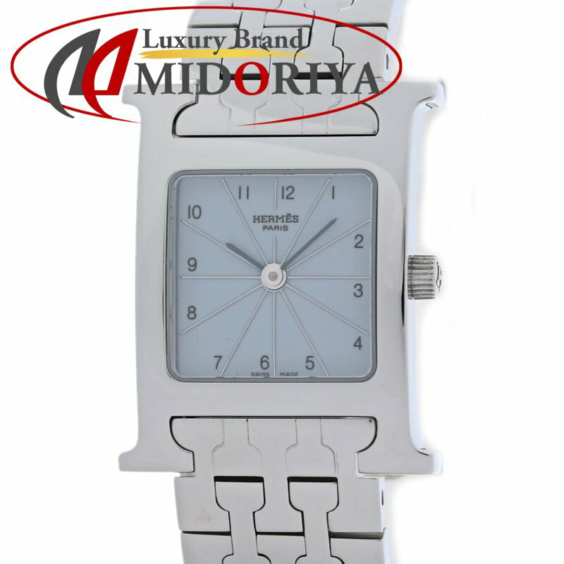 Rakuten - HERMES エルメス Hウォッチ HH1.210.632/4804【磨き済/電池交換済】【中古】腕時計 レディース ステンレススチール /40407
