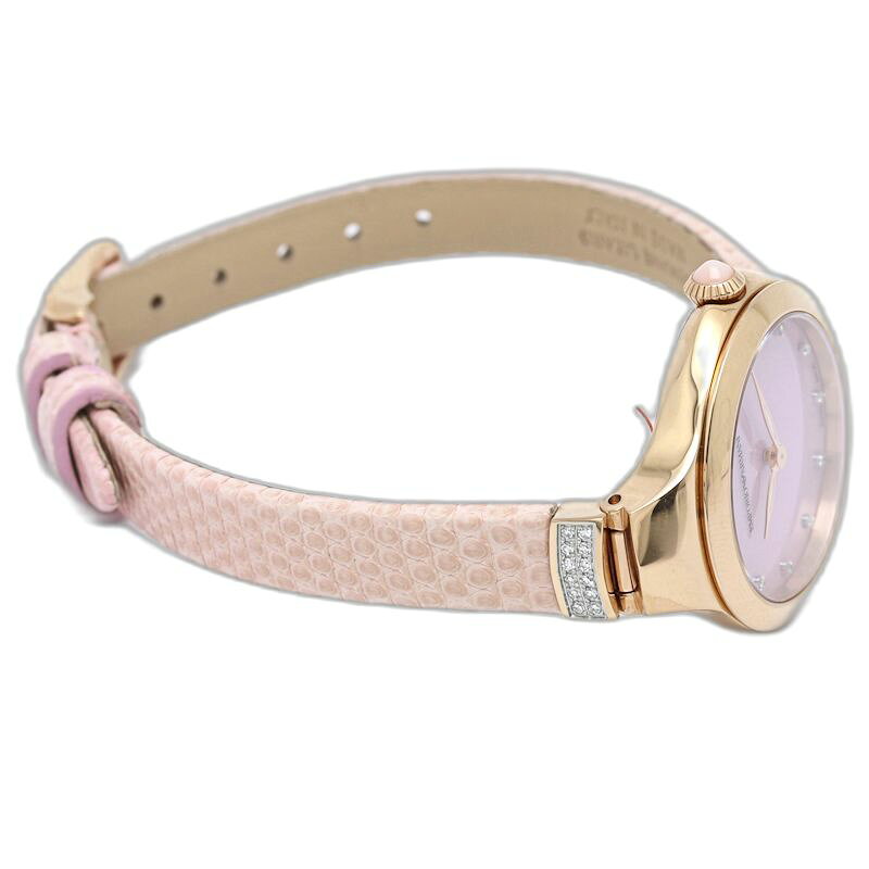 Luxury Brand ミドリヤ楽天市場店のEmporio Armani エンポリオアルマーニ フルーイドデコ ARS8151【中古】腕時計 レディース PGP(ピンクゴールドメッキ)xリザード /130544｜アングル3
