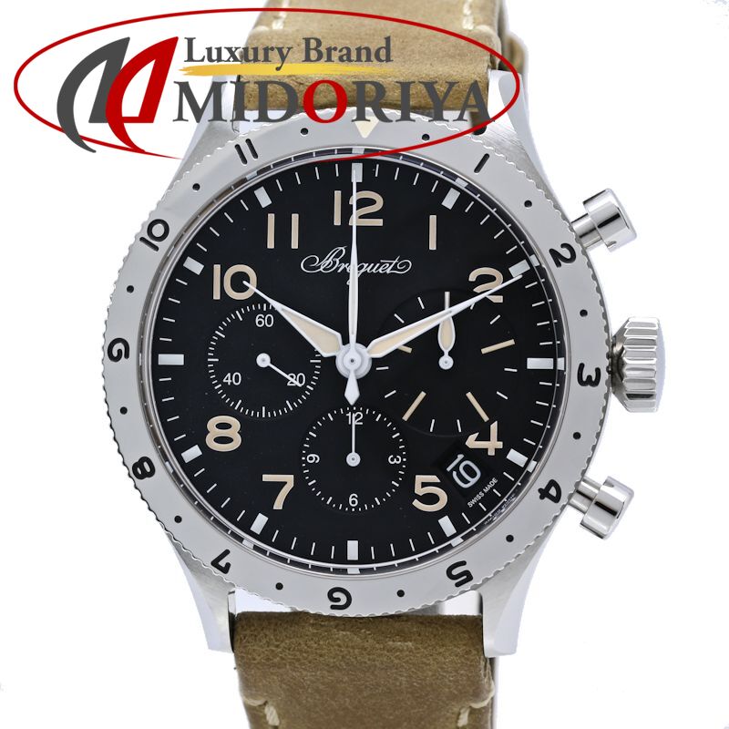 Breguet ブレゲ タイプ XX クロノグラフ 2067ST/92/3WU【2024年購入】【中古】腕時計 メンズ ステンレススチールxレザー /40568