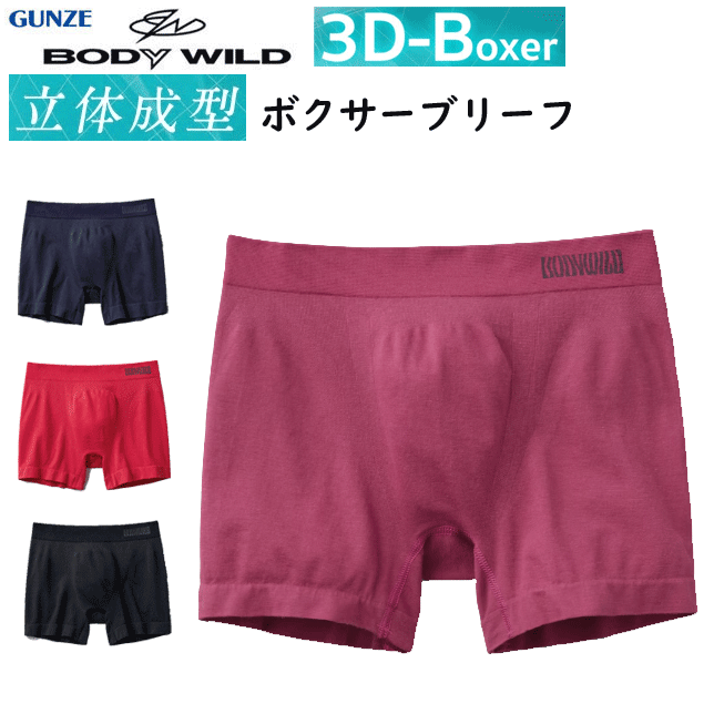 メール便発送 グンゼ ボディーワイルド ボクサーブリーフ 前とじ GUNZE BODY WILD メ