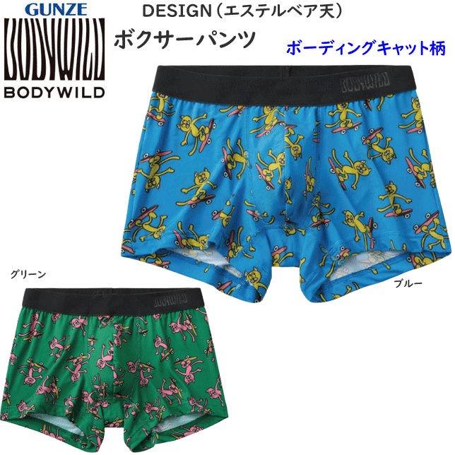 メール便発送 グンゼ ボクサーパンツDESIGN エステルベア天 前とじ メンズ GUNZE BODY WILD 下着 紳士 肌着 ボクサー シンプル ボクサー 父の日 プレゼント ギフト BWG195A 楽天 通販 メール便送料込み
