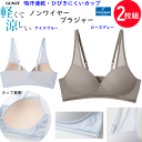 2枚組 まとめ買い グンゼ クールマジック ブラ レディース ノンワイヤーブラジャー 軽くて涼しい GUNZE COOLMAGIC 吸汗速乾 サラサラ 軽い 涼しい 通気性 メッシュ インナー 肌着 下着 母の日 プレゼント MB1155 定番 新作 SS 春夏 楽天 通販 送料込み