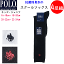 4足組 まとめ買い POLO B.C.S. ポロ ビーシーエス ハイソックス 16-24cm School Line 抗菌防臭 ブランド スクール用 スクールソックス 靴下 レディース PL0356 入学式 卒業式 フォーマル 冠婚葬祭 プレゼント トラッド GUNZE グンゼ 楽天 通販 定番 送料込み