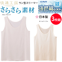 3枚組 まとめ買い グンゼ 快適工房 レディース ラン型スリーマー タンクトップ 夏に人気 強撚フライス M-LL 良質綿 強撚綿100% コットン100% タンク 抗菌防臭加工 GUNZE インナー レディース肌着 下着 KQ4454 母の日 敬老の日 介護 プレゼント 楽天 通販 送料込み