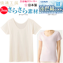 3枚組 まとめ買い グンゼ 快適工房 レディース 3分袖スリーマー タンクトップ 夏に人気 強撚フライス M-LL 良質綿 強撚綿100% コットン100% 半袖シャツ 抗菌防臭加工 GUNZE レディース肌着 下着 KQ4450 母の日 敬老の日 介護 プレゼント 楽天 通販 送料込み