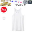 3枚組 まとめ買い グンゼ GUNZE 快適工房 綿100% ランニング S M L LL コットン100% 良質 綿100% 快適設計 抗菌防臭 ノースリーブ...