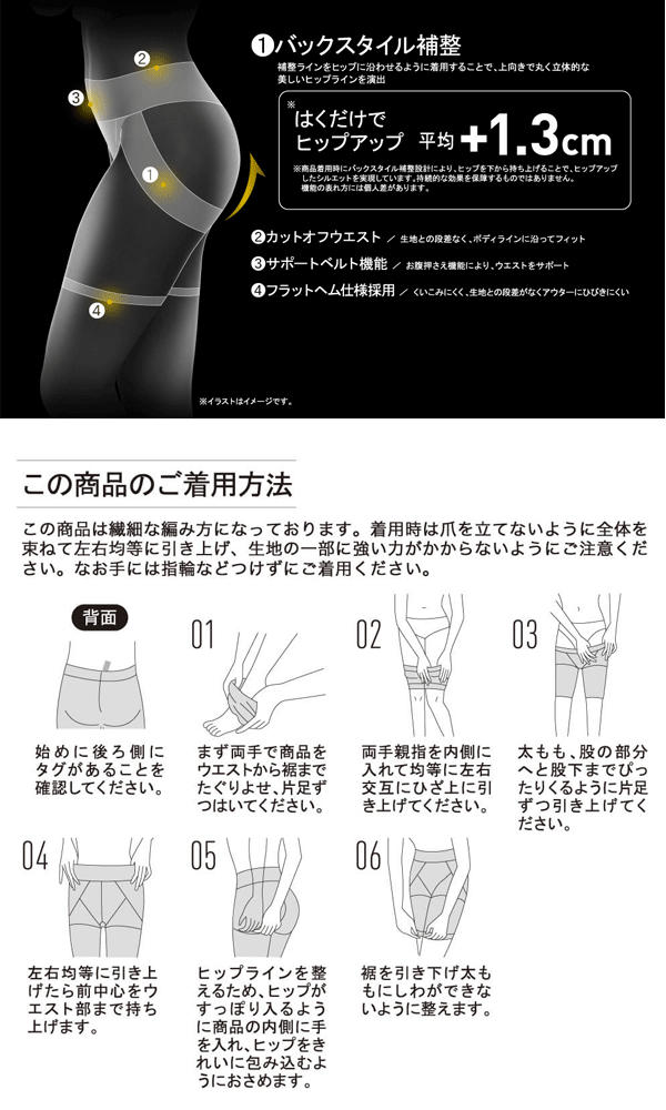 2枚組 まとめ買い メール便発送 ライザップ 補整ボトム 3分丈 はくだけでヒップアップ 無地 婦人 M-Lバックスタイル補整 サポートベルト仕様 お腹おさえ カットオフ スパッツ グンゼ GUNZE RIZAP 新作 レディース プレゼント 母の日 RZF121 楽天 通販 定番 メール便送料込み 3