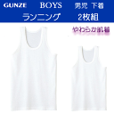 GUNZE グンゼ 男児 タンクトップ ランニング 2枚組 100-170 やわらか肌着 デュアソフト加工 動きのびのびゆったり設計 子供用肌着 男の子 肌着 キッズ肌着 ジュニアインナー 男児インナー 子供下着 キッズ 子供 下着 キッズ平台 BF6750B-85B 16 SS 楽天 通販