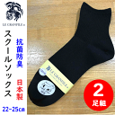 2足組 まとめ買い メール便発送 スクールソックス 22-25cm LE GRANFILE ルグランフィール 抗菌防臭 日本製 通学用 靴下 学生用 子供靴下 ...