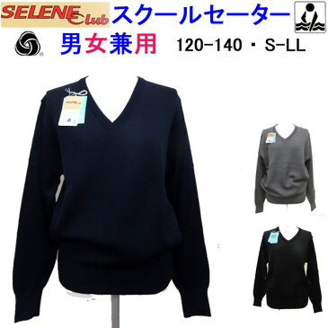 スクールセーター ウォッシャブル Vネックセーター ニット専門ブランド ニッケ SELENE Club スクールニット 丸洗いOK 120-LL NIKKE ECONETWORK エコネットワーク ウールマークブレンドラベル お受験 面接 フォーマル 通学 入学祝い 年間定番 定番 通販 楽天ランキング1位