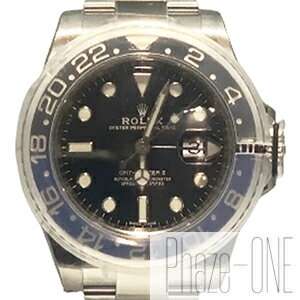 GMTマスター 腕時計（メンズ） ロレックス GMTマスターII ブラック文字盤 自動巻き メンズ 腕時計 116710BLNR