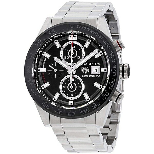 タグホイヤー カレラ ホイヤー01 クロノグラフ 自動巻き メンズ 腕時計 CAR201W.BA0714