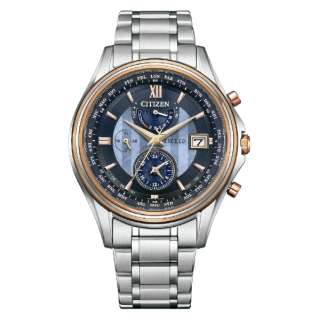 シチズン エクシード 腕時計（メンズ） シチズン エクシード ダイレクトフライト45周年記念　限定ペアモデル エコ・ドライブ 電波 メンズ腕時計 AT9134-76F