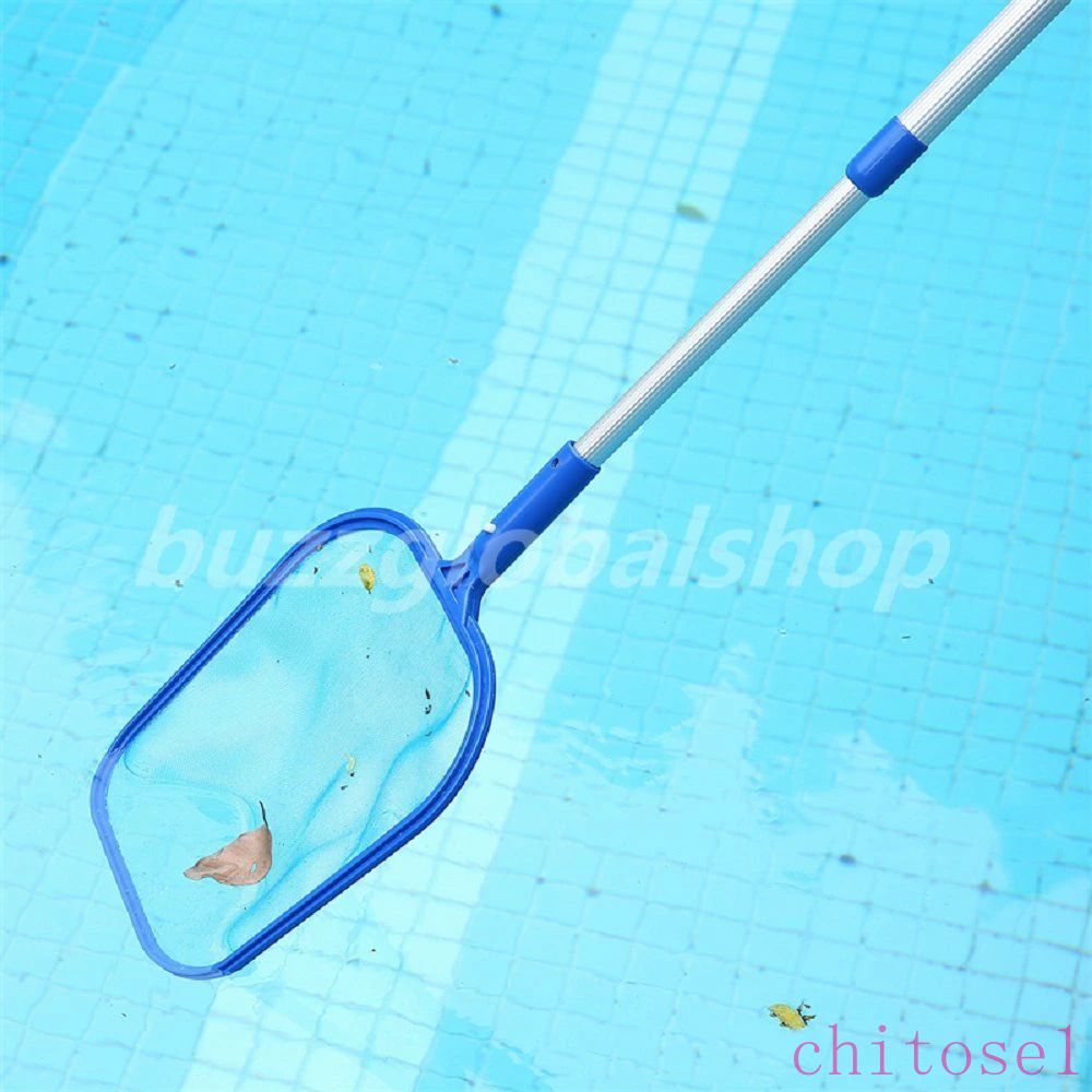 購入2点で5%OFF ゴミすくいネット コンパクト収納 プール用 池 沼 メッシュ網 虫取...