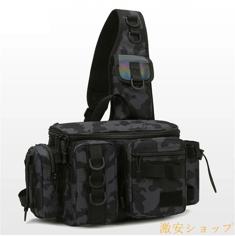 Bag - 釣り バッグ フィッシングバッグ タックルバッグ ショルダーバッグ ウエストバッグ ランガンバッグ 防水 ショルダー 大容量 フィッシングショルダーバッグ