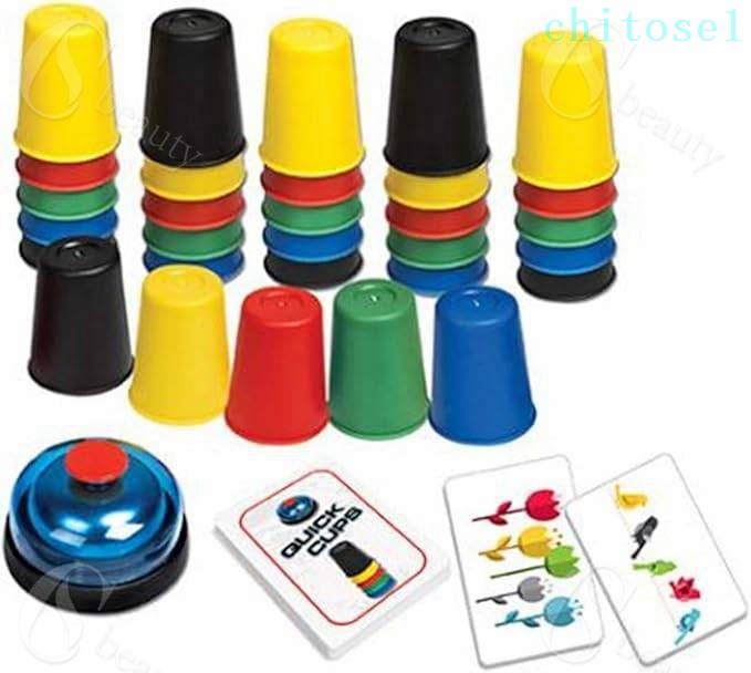 購入2点で5%OFF おもちゃ スピード カップス 積み重ねる 並べる ゲーム 競争 スタッキング 知育 2〜4人 対象年齢：6歳以上 phoebehou ボードゲーム 人気ランキング スピード競争 おしゃれ 便利 シンプル 使いやすい 家庭用 業務用 2
