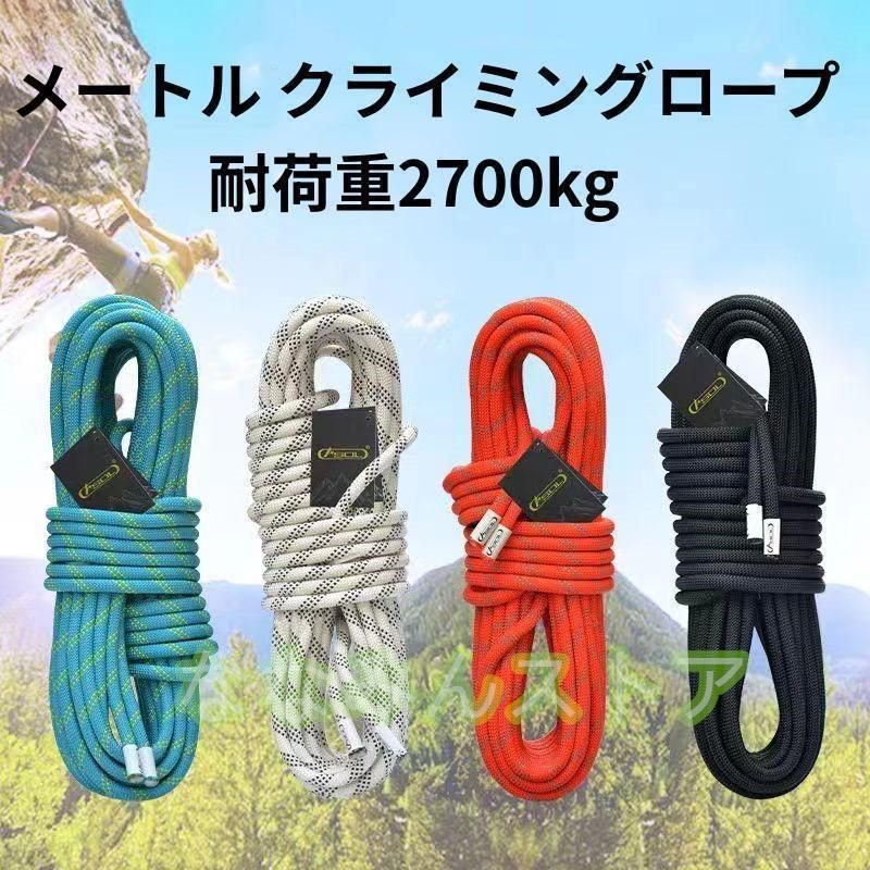 購入2点で5%OFF 200円 10.5mm 30メートル クライミングロープ ザイル ガイロープ 耐荷重2700kg 登山 アウトドア キャンプ 防災 30M 安全 3色選べる アウトドア用品 キャンプ用品 軽量 通販 phoebehou