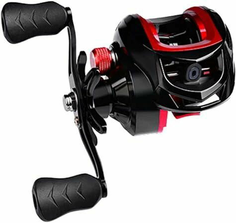 Rakuten - 期間限定5%クーポン ベイトリール 海釣り 淡水釣り 両用 左/右ハンドル 最大ドラグ力10kg ギア比7.2:1 軽量 キャスティング マグネットブレーキ 釣りリール バス釣り