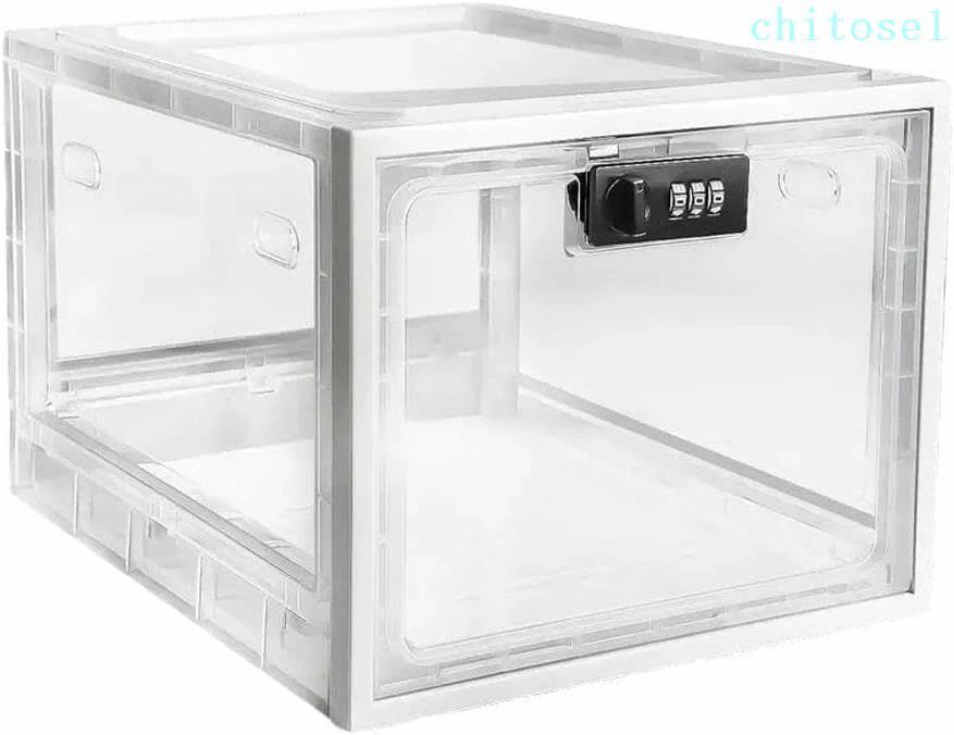 Sundries Box - 購入2点で5%OFF ロック可能なボックス大容量クリアロックボックス収納ビンオ 家庭の安全パスワード医学 phoebehou ギフト 家庭用 使いやすい 人気 おすすめ シンプル 高品質 便利 実用 安心 快適 定番 新生活 外出 普段使い