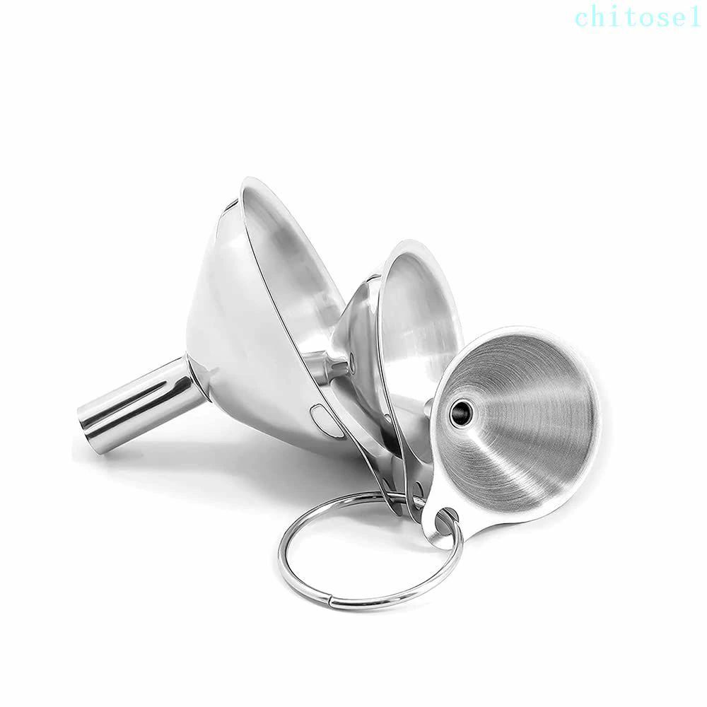 購入2点で5%OFF じょうご 漏斗 ロート 3点セット ろうと ペットボトル 多機能 収納簡単 3サイズ 大きい サイズ 細口 ステンレス ミニ オイル 交換 小型ファンネル 濾過器 広口ファンネル フィルター 注ぎ込む用具 phoebehou