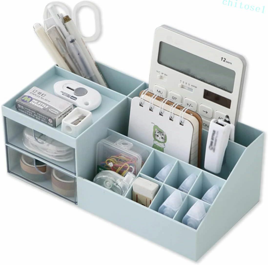 購入2点で5%OFF 小物ケース 収納ケース 化粧品 大容量 卓上 整理 デスク 文房具 ph...