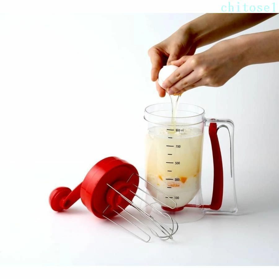 フィービーの1個入 つぎ器 たこ焼き 粉つぎ名人 かき混ぜ器 レバーを引くだけで注げる たこ焼き作り パンケーキ作り 簡単調理 おしゃれ シンプル 普段使い プレゼント｜アングル3