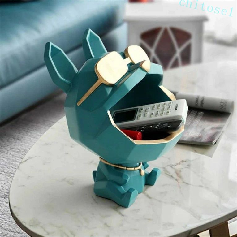 Rakuten - 購入2点で5%OFF 玄関収納 アクセサリー収納 腕時計収納 鍵収納 かわいい犬 玄関用 phoebehou 鍵置き ホルダー 金属製トレイ 携帯 メガネ カードなど 小物入れ 省スペース おしゃれ 北欧 シンプル インテリア 便利 収納