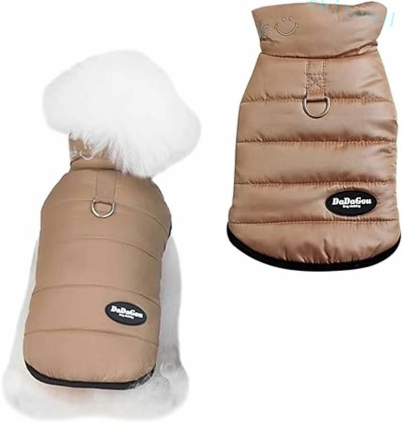 購入2点で5%OFF ドッグウェア ペット服 コート ベスト冬 犬 小中型犬 防寒着 保温 防寒 着脱簡単 冬 秋冬 冬服 お散歩 可愛い 服 中綿 D字型 ハーネス一体型 袖なし ドッグウエア お出掛け phoebehou 防風 暖かい