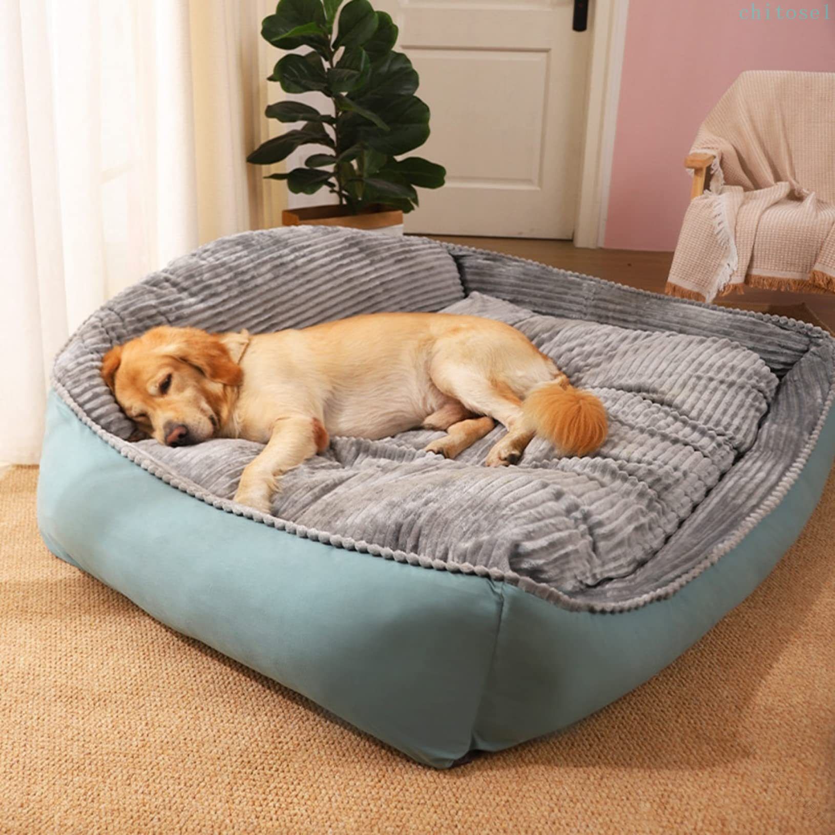 購入2点で5%OFF ペットベッド 大型犬用ベッド ペット用ふわふわあったか柔らかいもこもこふんわり可愛い室内用滑り止め付きペット用品ソファー 猫ベッド 犬ベッド 肉厚クッション ドッグ マット 127 犬服 猫服 ペット用品 小型犬 phoebehou