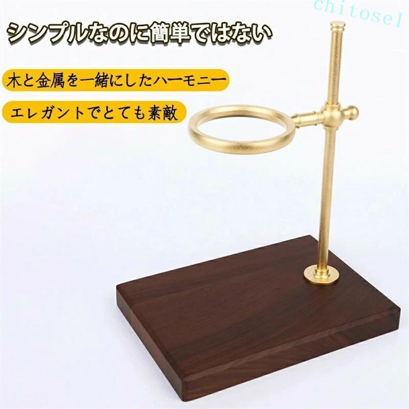 Espresso Makers - 購入2点で5%OFF おしゃれ シンプル ギフト プレゼント コーヒードリッパー コーヒースタンド ドリッパー phoebehou ドリッパースタンド コーヒードリッパースタンド コーヒーフィルター ハンドドリップ 珈琲ドリッパー 木目 真鍮 便利グッズ