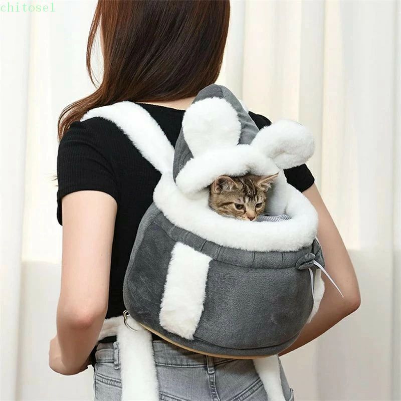 乐天商城 - 購入2点で5%OFF ペットスリング 抱っこ紐 猫バッグ スリング バッグ ペット 犬 冬 ペット用品 防寒 軽量 phoebehou 旅行 アウトドア 猫キャリー ドッグスリング 防止 ふわふわ 可愛い 災害 交通機関 両手解放 収納便利