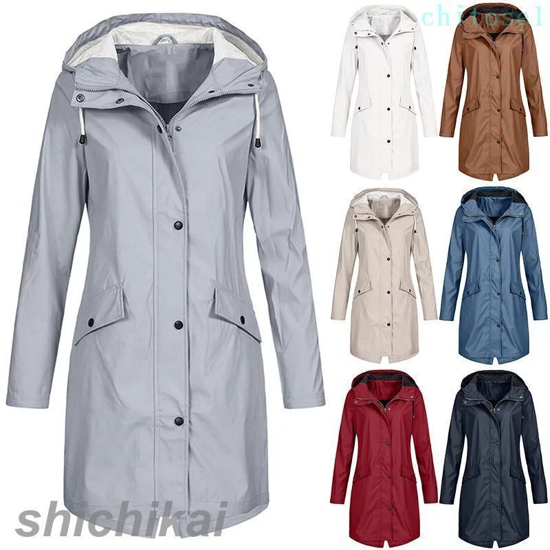 Rakuten - 購入2点で5%OFF ロングコート アウトドア 登山ジャケット スプリングコート トレンチ ジャケット レディース ロングカーディガン 薄手 ロング 秋冬新作 ミドル丈 ウインドブレーカー 全7色春 秋冬 羽織り スプリング phoebehou