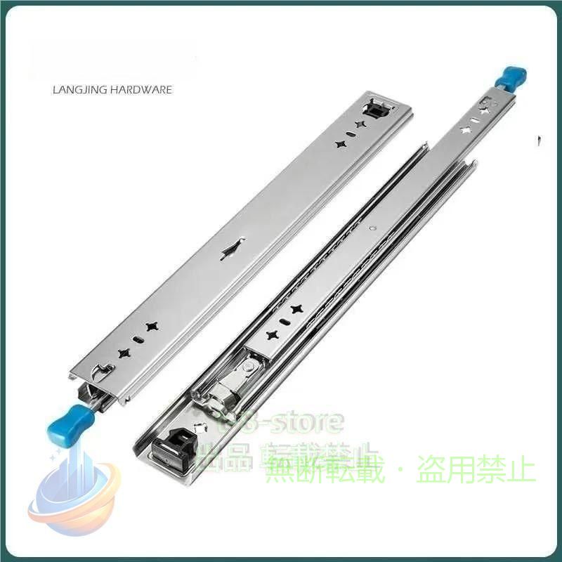 Rakuten - スライドレール工業用スライドレール250mm-1500mm重量用引き出しスライドゾンチー伸縮式ロック機能簡単に解除が可能頑丈な負荷重量120kg家庭用使いやすい
