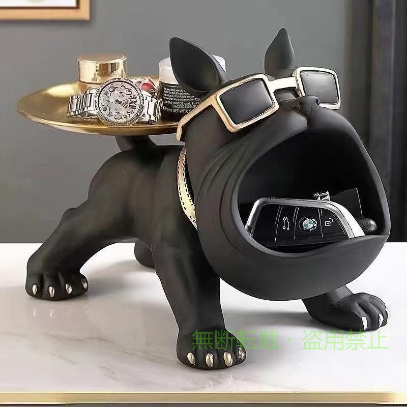 【期間限定5％OFFクーポン】フレンチブルドッグ 犬 トレイ 小物置き 置物 オブジェ...