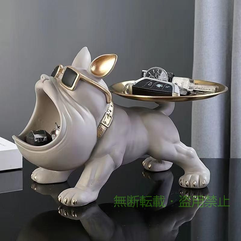 【期間限定5％OFFクーポン】フレンチブルドッグ 犬 トレイ 小物置き 置物 オブジェ...