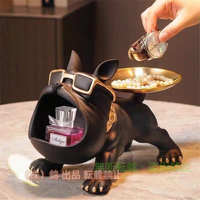 【期間限定5％OFFクーポン】フレンチブルドッグ 犬 トレイ 小物置き 置物 オブジェ...