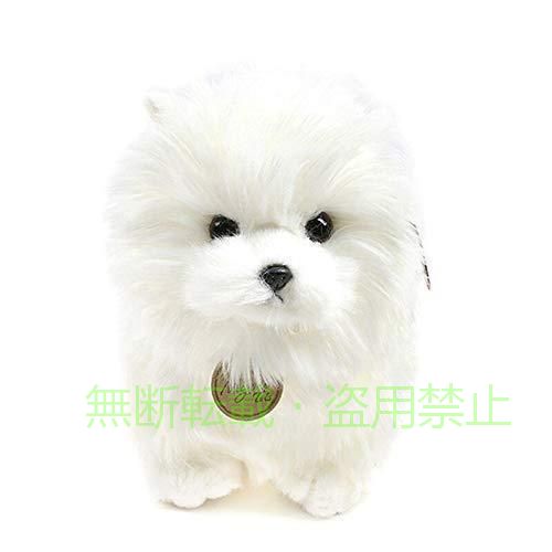 フィービーの【期間限定300円OFFクーポン】ぬいぐるみゾンチーおもちゃの犬は長い絹のような白いコートで飼育長いぬいぐるみポメラニアンビションフリーゼプードル犬おかしい人形子供の誕生日プレゼント｜アングル3