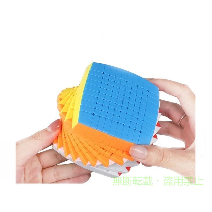 フィービーの【期間限定500円OFFクーポン】10レイヤーキューブ 教育のおもちゃマジックキューブパズル10x10x10ステッカーハイレベル難しい教育ねじれの知恵玩具ゾンチー車用品 取付簡単 ドライブ｜アングル3