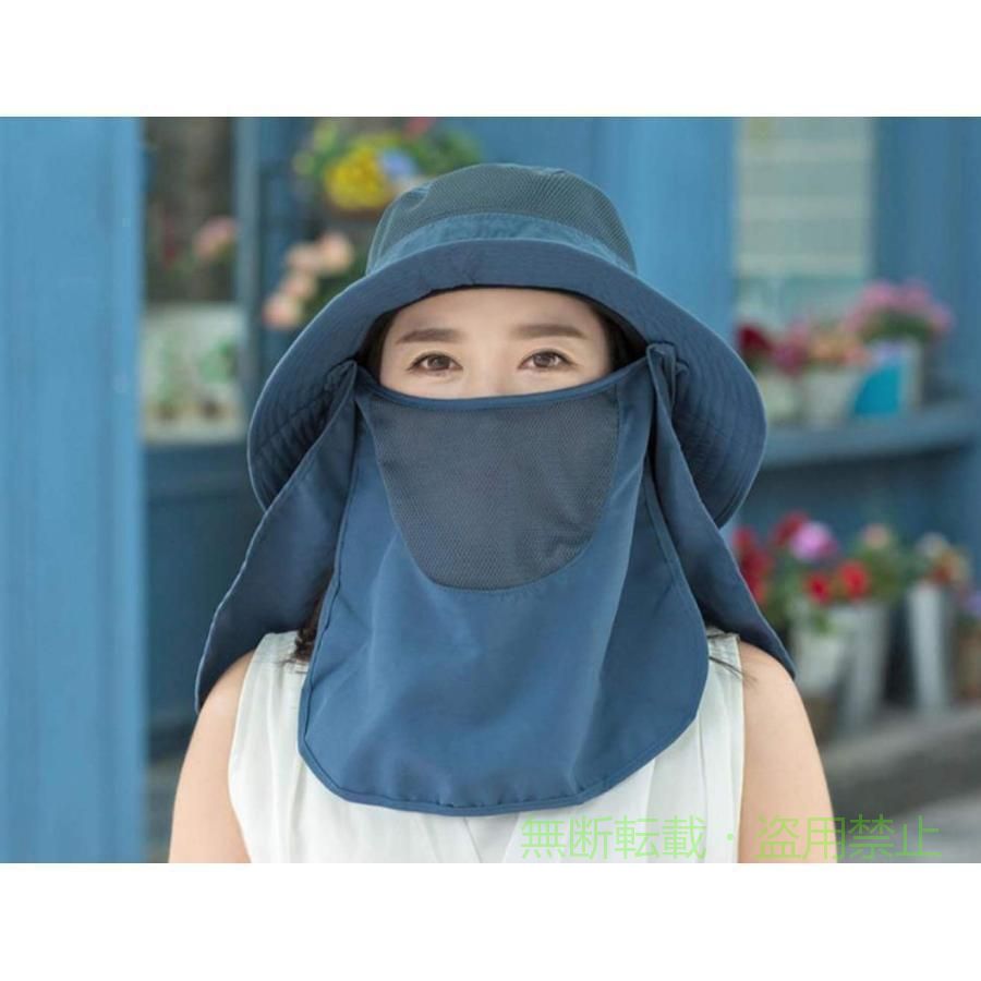 【期間限定5％OFFクーポン】ハットレディースUVカット日よけ帽子夏キャップ日焼け止め農作業園芸日焼け対策紫外線対策つば広折りたたみ可帽子軽量通気アウトドア帽子ゾンチー着回し - 2