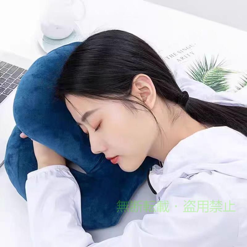 うつぶせ枕 お昼寝枕 うつぶせ寝 昼寝 うつ伏せ 横向き 枕 まくら 昼寝枕ゾンチーオフィス 仮眠 クッション 机 昼休み デスク 快眠 寝具 肌触り 通気性