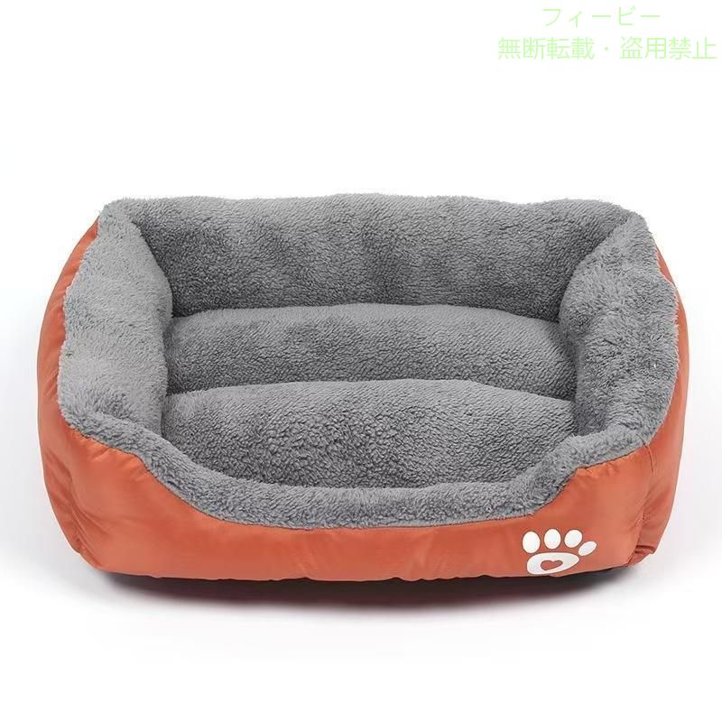 【全包囲ペットベッド】ペットベッドの正面は凹みがあり、年寄りのワンちゃんと猫ちゃんの出入りが楽にできます。周囲は枕として、ペットが寝るときに顎を乗せることができます。それに、高い部分は飼い主が抱きしめるようで、ペットに安全感を与えます。 【ペットソファー】ソファーのような生地で作られたペットベッドは柔らかな触感ではなく、耐久性も優れたのです。中には高品質のPP綿を充填して、ご愛犬や愛猫の体重をしっかり支えて、寝るときに圧力を与えないです。 【素材&amp;amp;amp;amp;amp;amp;かわいい枕付き】中にはPP綿の充填物をたっぷり使い、柔軟ですけど、カンタンには型崩れはしません！肌触りは抜群です。厳選された高品質の生地，綿密な仕上がり，厚く、十分に充填し，耐摩耗性、耐噛み性，変形しにくい，使用寿命が長いです。 【滑り止め】底面はオックスフォードを使い、滑り止め可能です。 【洗濯可能】手洗いによる丸洗いOK。汚れも臭いもジャブジャブ洗えます。 【通用タイプ】ソファは薄くなくて厚くなく、 快適感と安全感は抜群です。ワンちゃん ネコちゃん におすすめの 通年タイプのクッション