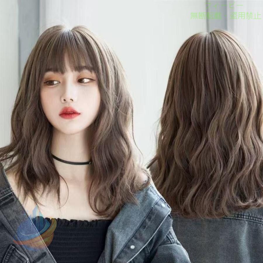 【期間限定5％OFFクーポン】ウィッグ フルウィッグ ロング 自然 女性 セミロング ...