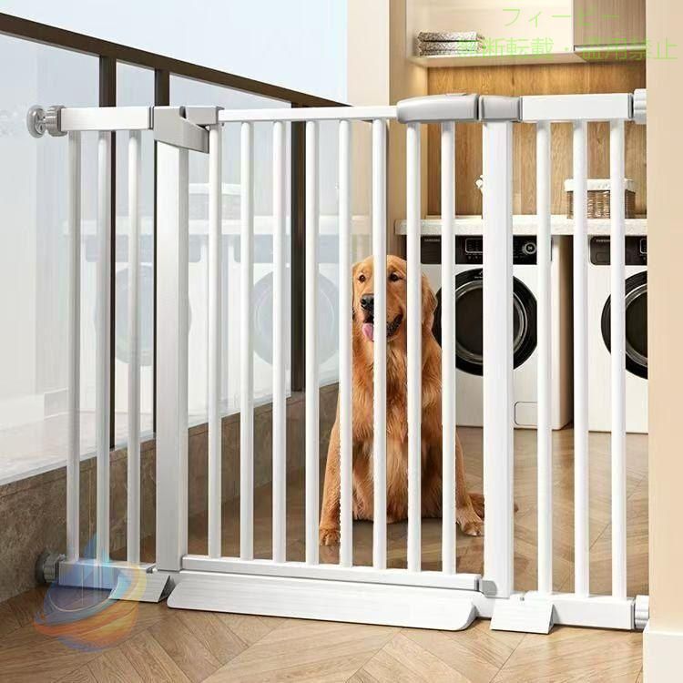 【期間限定800円OFFクーポン】犬ゲート ペットゲート 突っ張り ペット ゲート フェンス ドア付き 柵ゾンチー高さ78cm 犬用 猫用 ペット用 室内 階段上 セーフティゲート スチールゲート