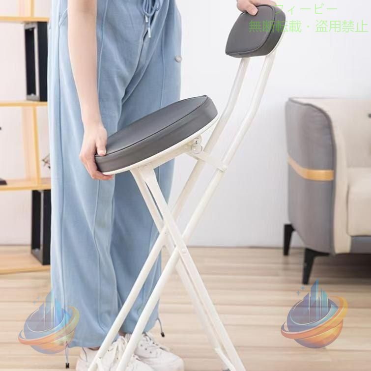【商品サイズ】：335mm(幅)×440mm(奥行)×870mm(高さ) 【座面までの高さ】：600mm 【折り畳み時】：335mm(幅)×125mm(奥行)×955mm(高さ) 【材質 】フレーム：スチール（φ19.1mm） 【張地】：布（ポリエステル100％） 【備考】：折りたたみ式 商品説明 クッション性のある厚さ約5.5cmの座面。 デザイン性のあるツイードファブリックを使用。 安全性を重視したシリンダー式折り畳み椅子。 折り畳み式なので使用しないときには折りたたんでコンパクト収納。