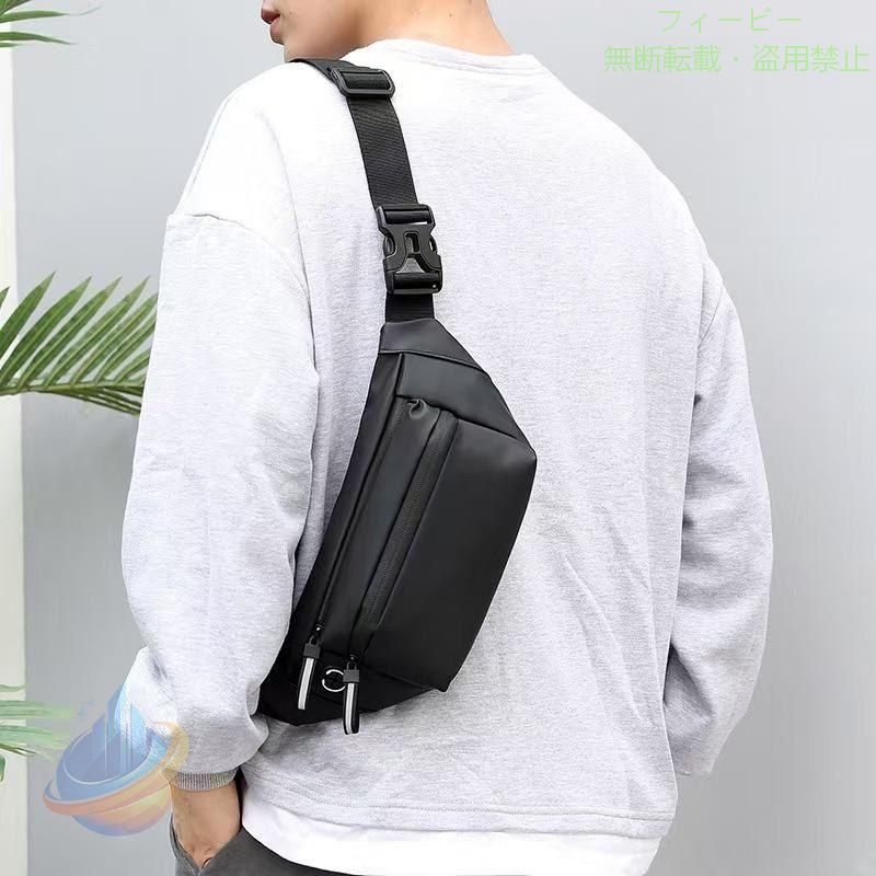 Belt Bags - ウエストポーチ メンズ 腰 小さめ 仕事用 防水 斜めがけ 斜め掛け 薄型ゾンチーウエストバッグ ボディバッグ ウェスト 着回し 体型カバー カジュアル 快適